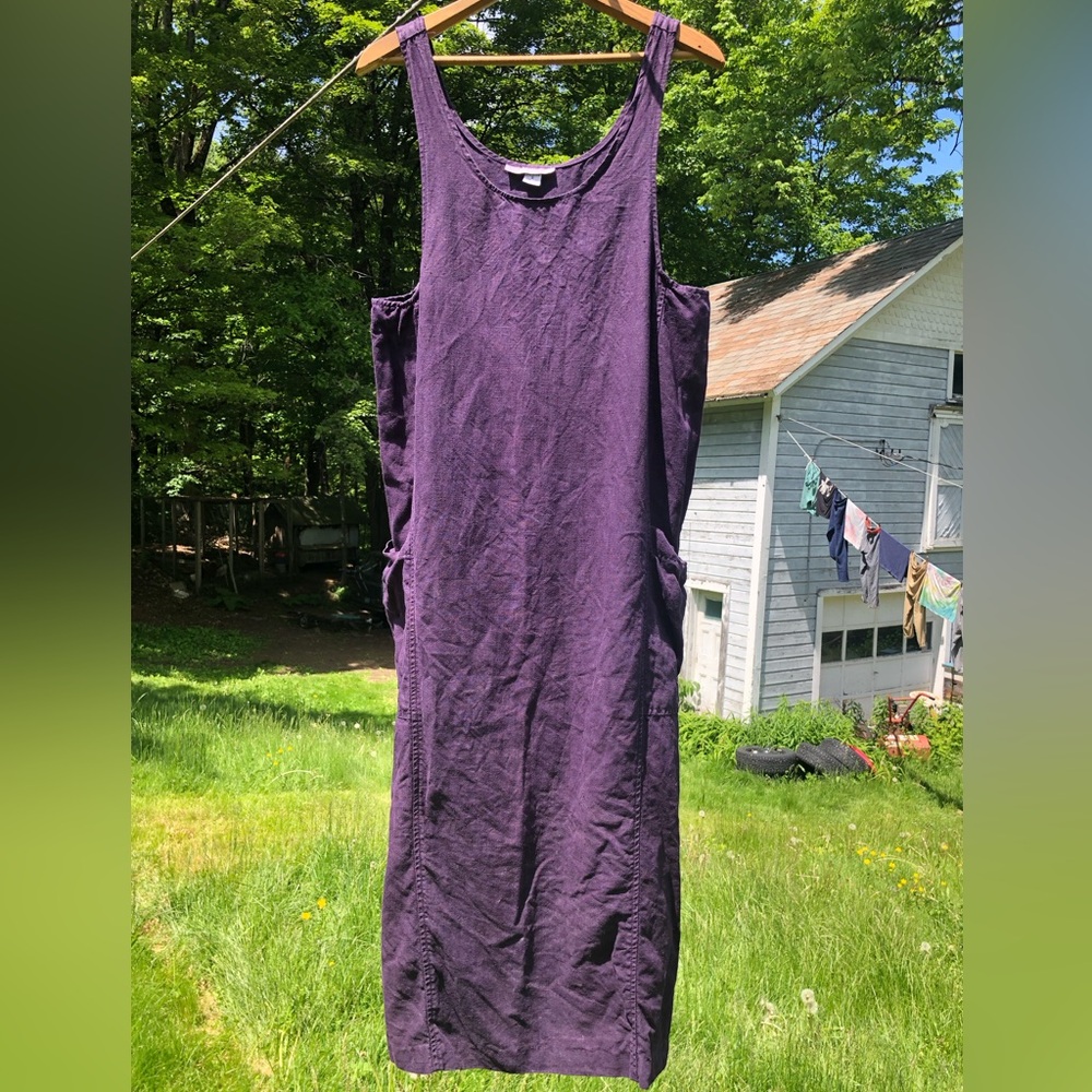 Vintage Linen Dress - Medium